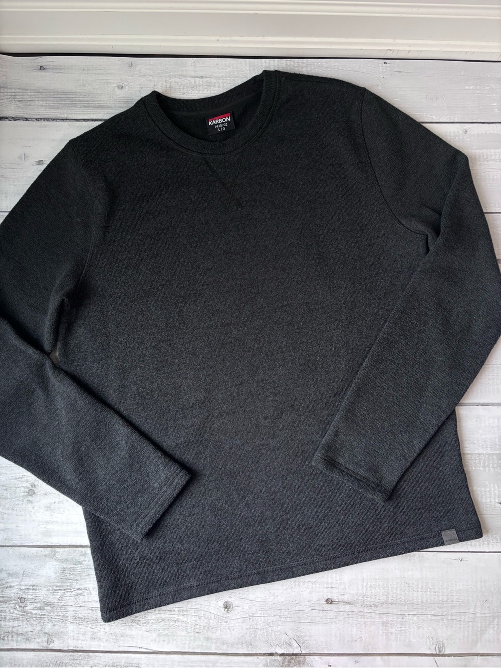 Karbon Men’s Charcoal Crewneck Sweater